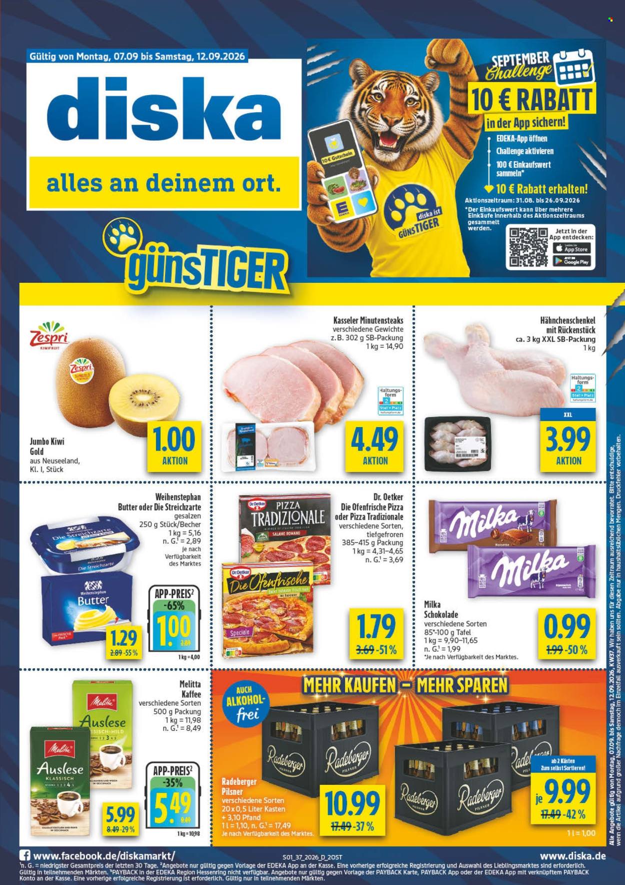 Diska Prospekte  - 7.09.2026 - 12.09.2026. Seite 1