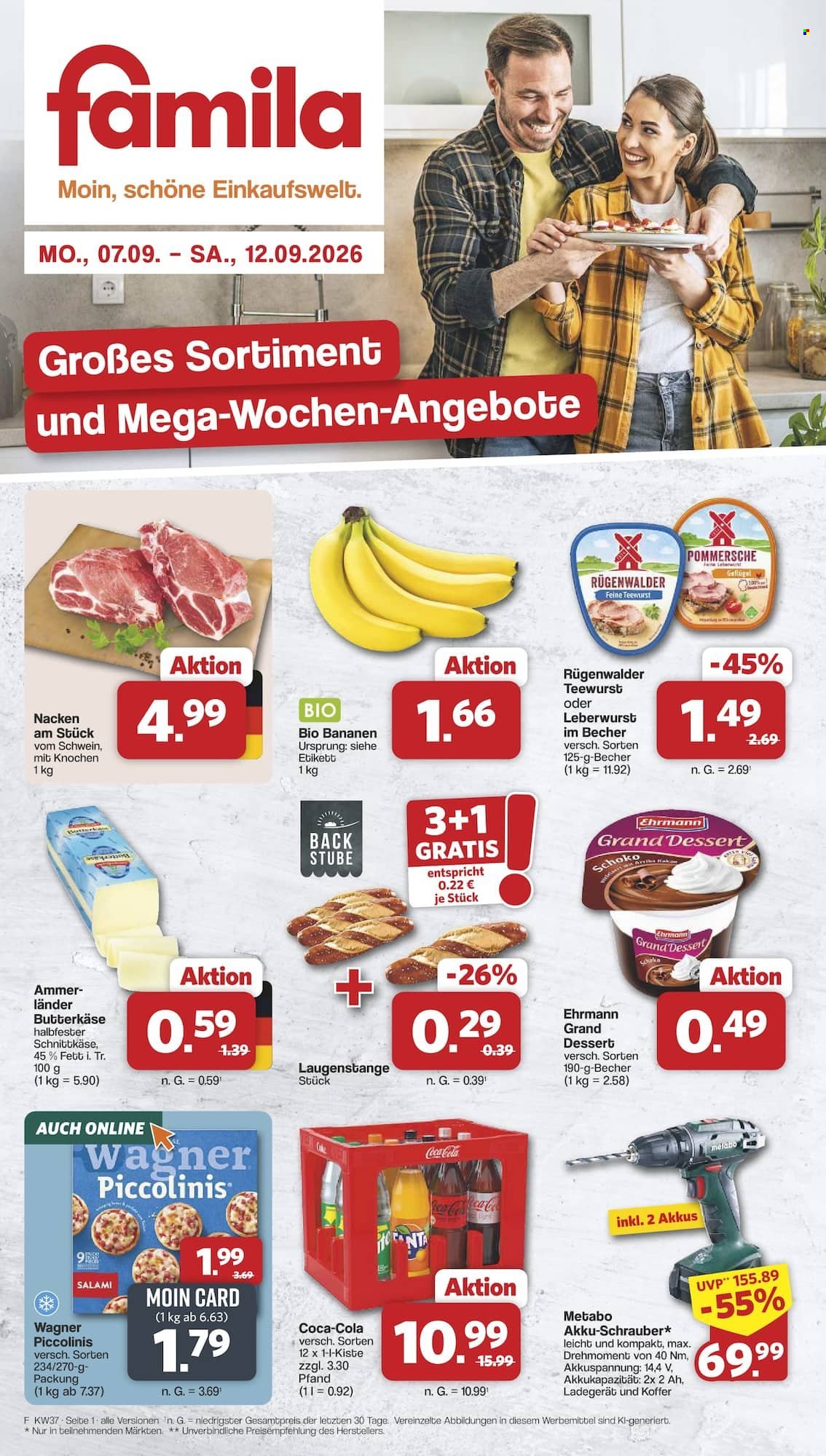 famila Prospekte  - 7.09.2026 - 12.09.2026. Seite 1