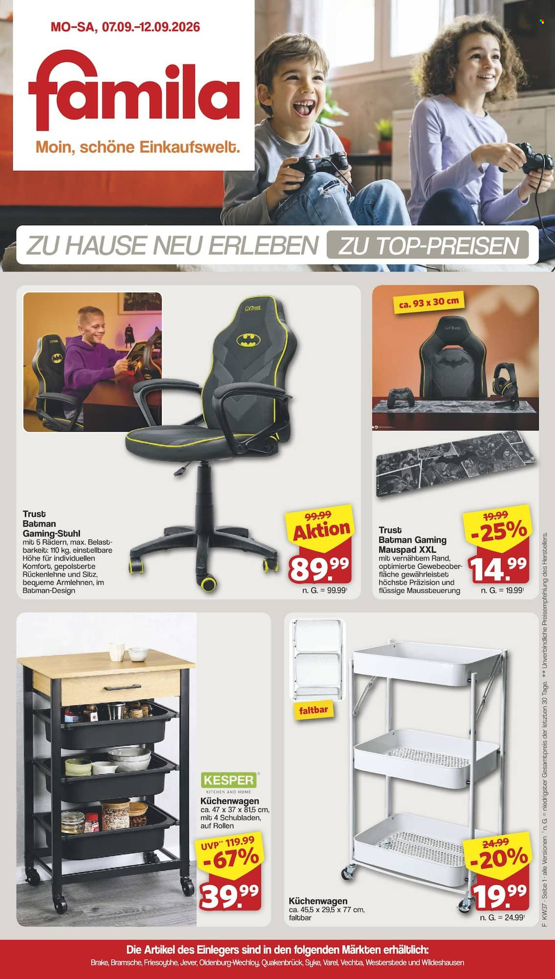 famila Prospekte  - 7.09.2026 - 12.09.2026. Seite 1