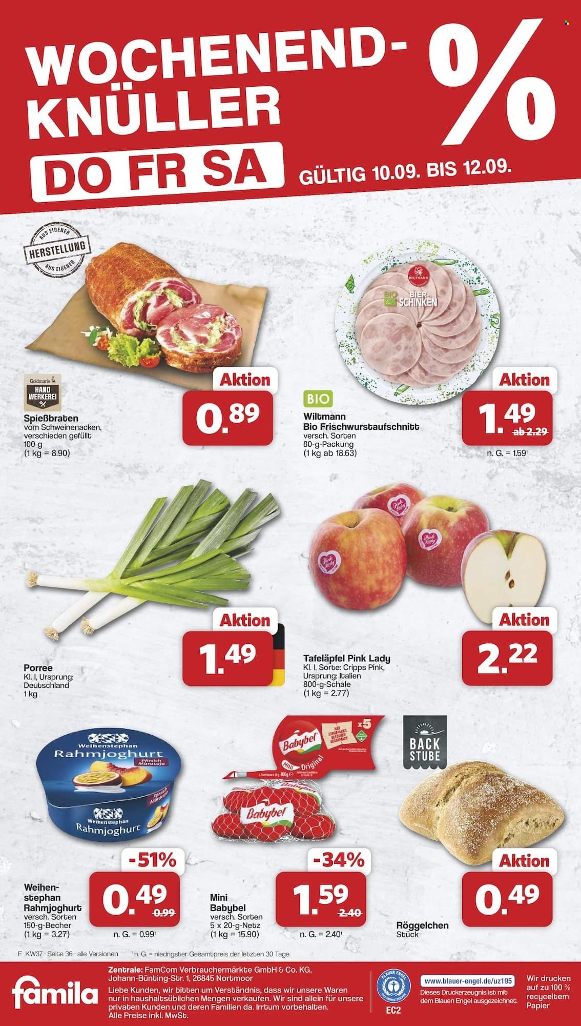 famila Prospekte  - 7.09.2026 - 12.09.2026. Seite 38