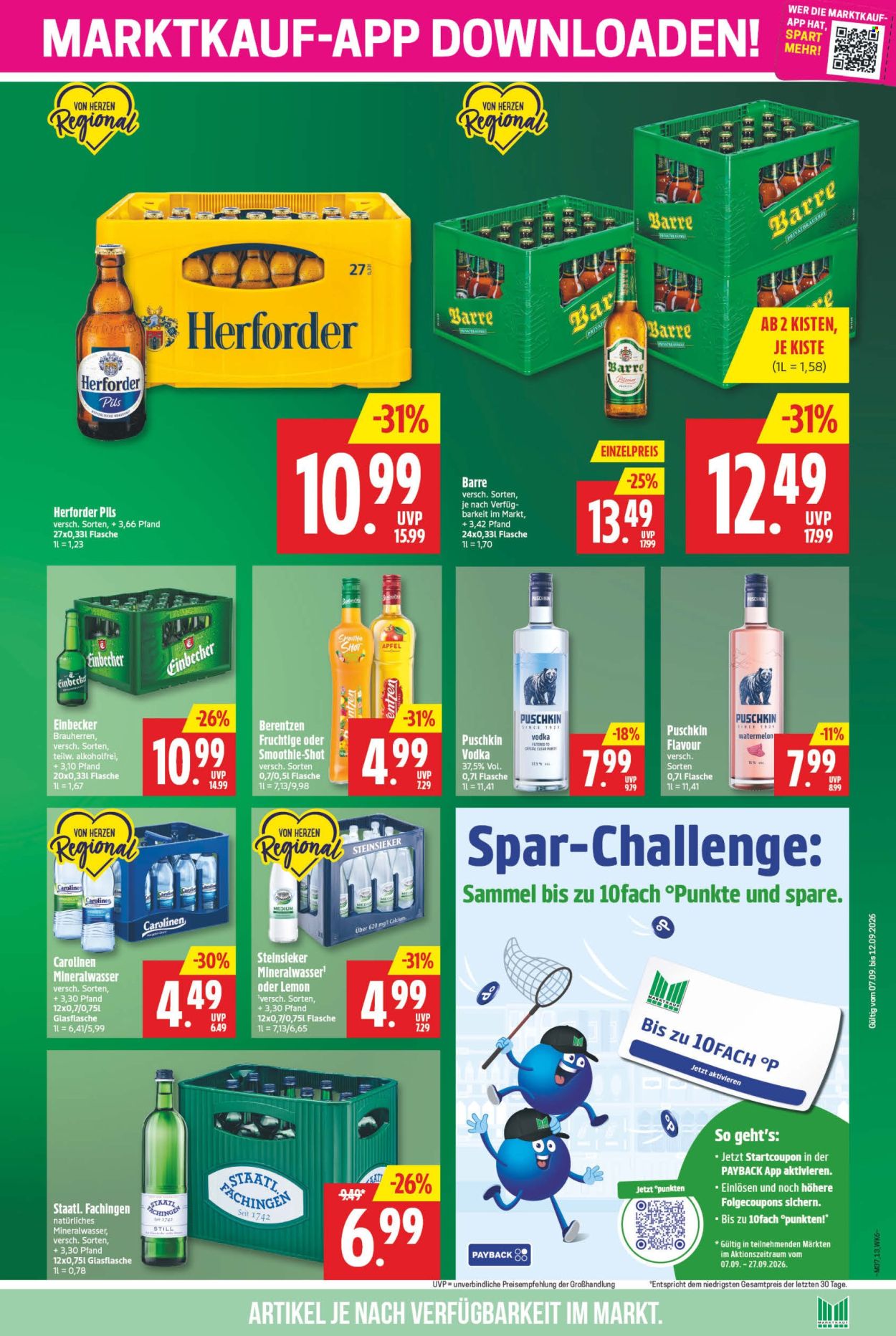 Marktkauf Prospekte  - 7.09.2026 - 12.09.2026. Seite 13