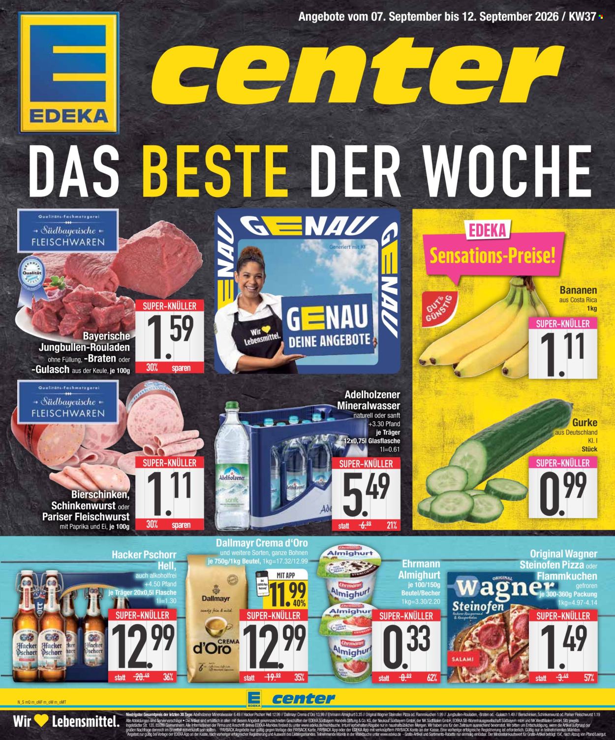 Edeka Prospekte  - 7.09.2026 - 12.09.2026. Seite 1