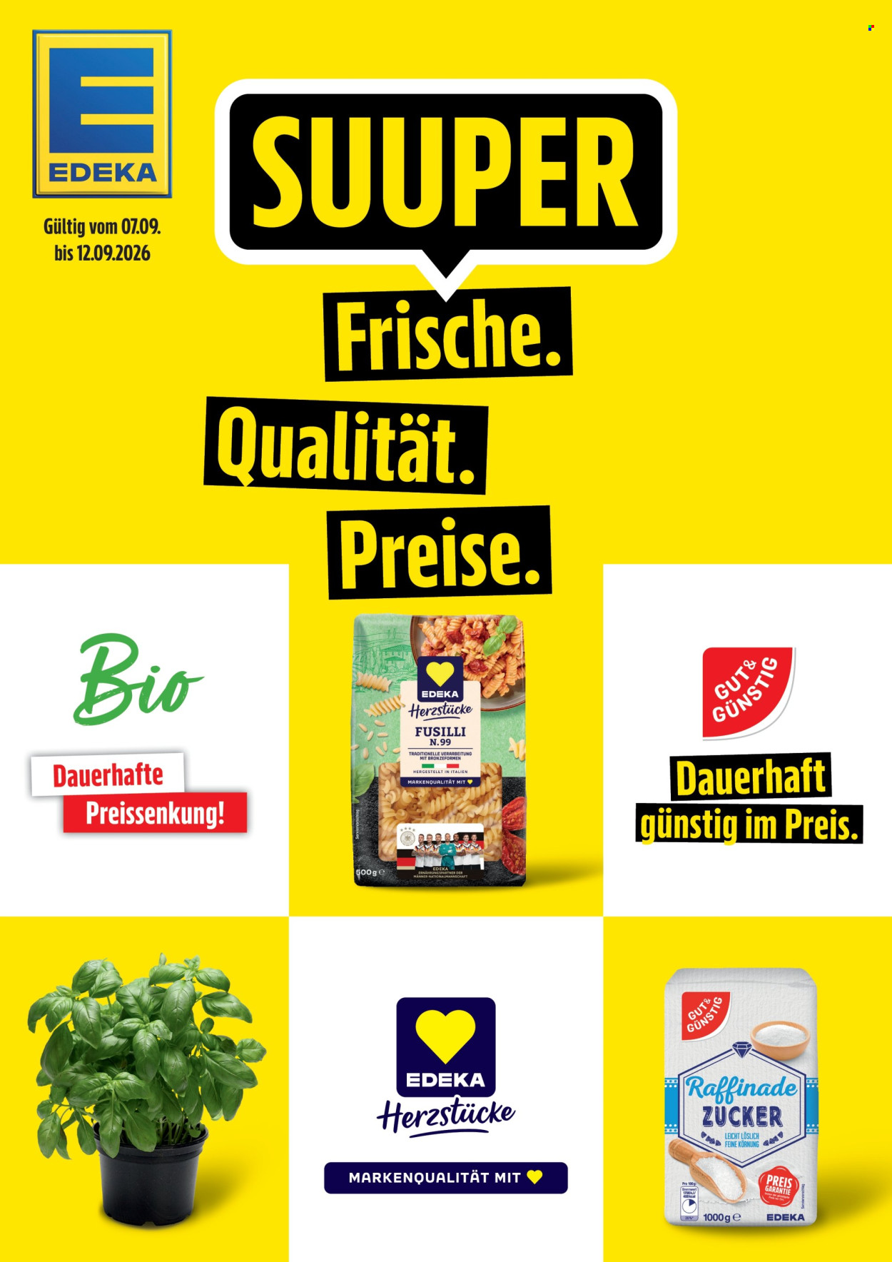 Edeka Prospekte  - 7.09.2026 - 12.09.2026. Seite 1