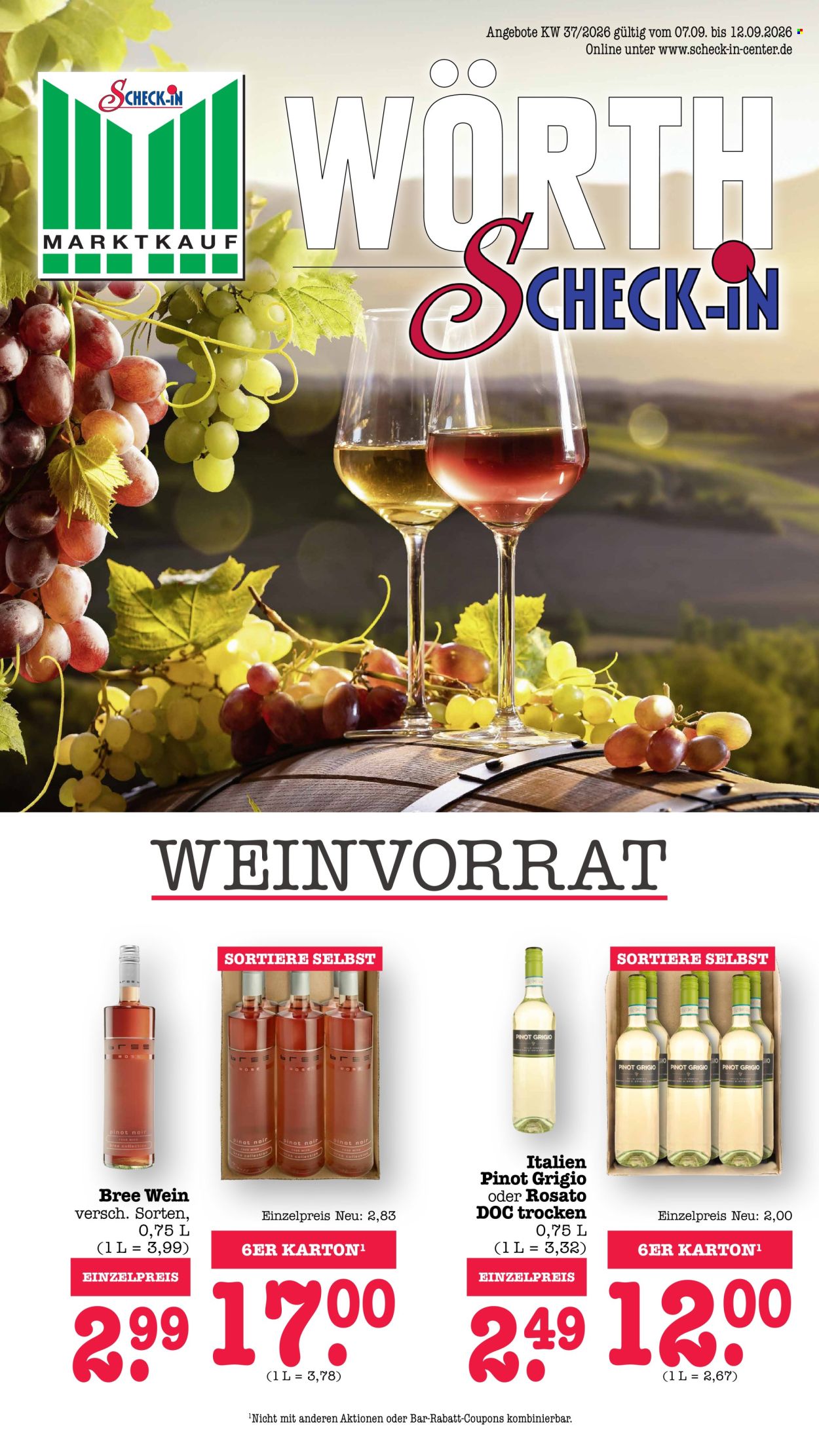 Scheck-in Prospekte  - 7.09.2026 - 12.09.2026. Seite 1