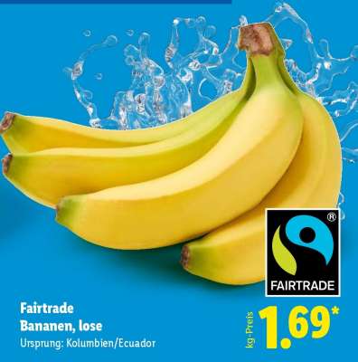 Fairtrade-Bananen, lose