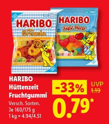 HARIBO Hüttenzeit Fruchtgummi