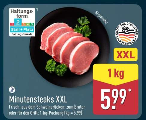 Minutensteaks XXL
