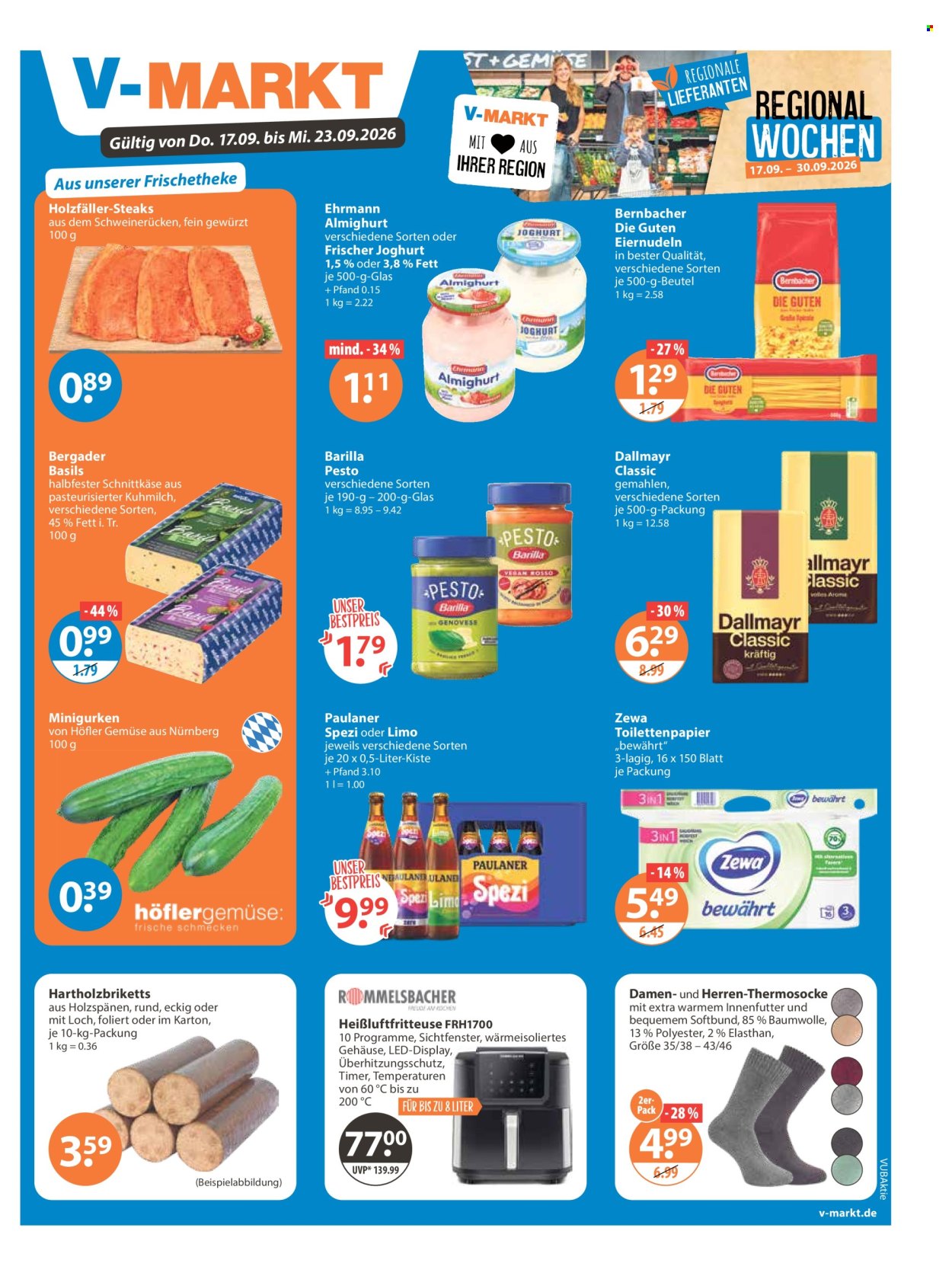V-Markt Prospekte  - 17.09.2026 - 23.09.2026. Seite 1