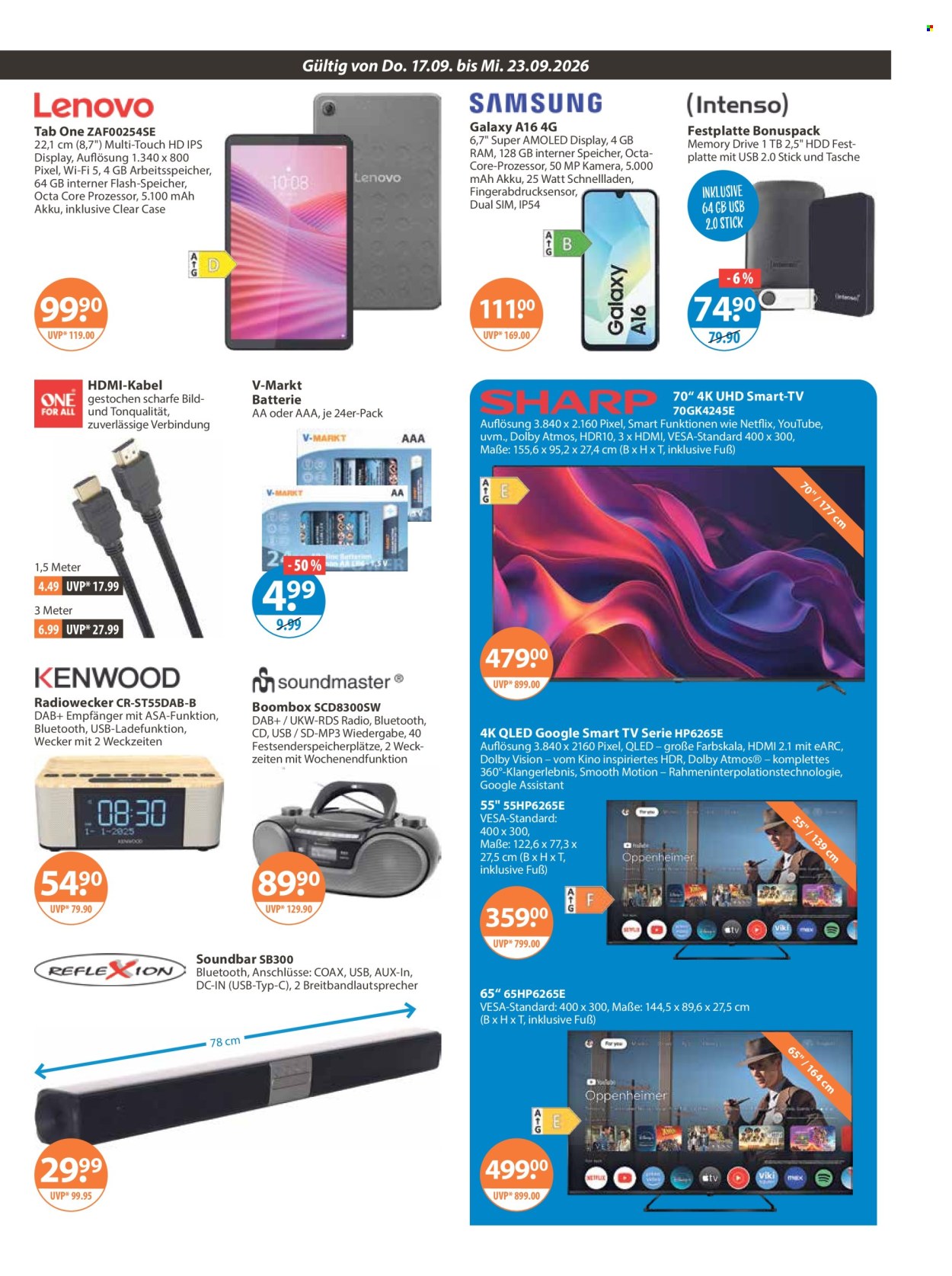 V-Markt Prospekte  - 17.09.2026 - 23.09.2026. Seite 19