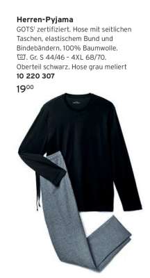 Herren- Pyjama-