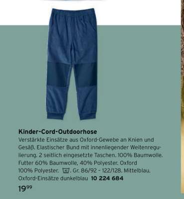 Kinder-Cord-Outdoorhose