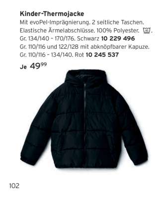 Kinder-Thermojacke
