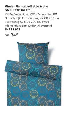 Kinder Renforcé-Bettwäsche SMILEYWORLD®