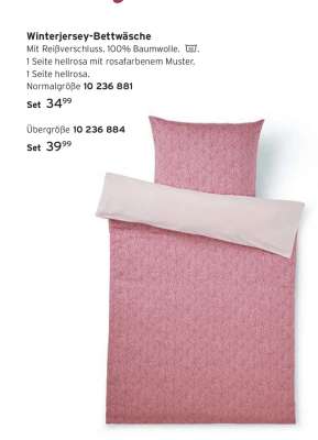 Winterjersey-Bettwäsche