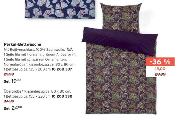 Perkal-Bettwäsche