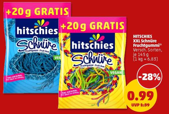 HITSCHIES XXL Schnüre Fruchtgummi