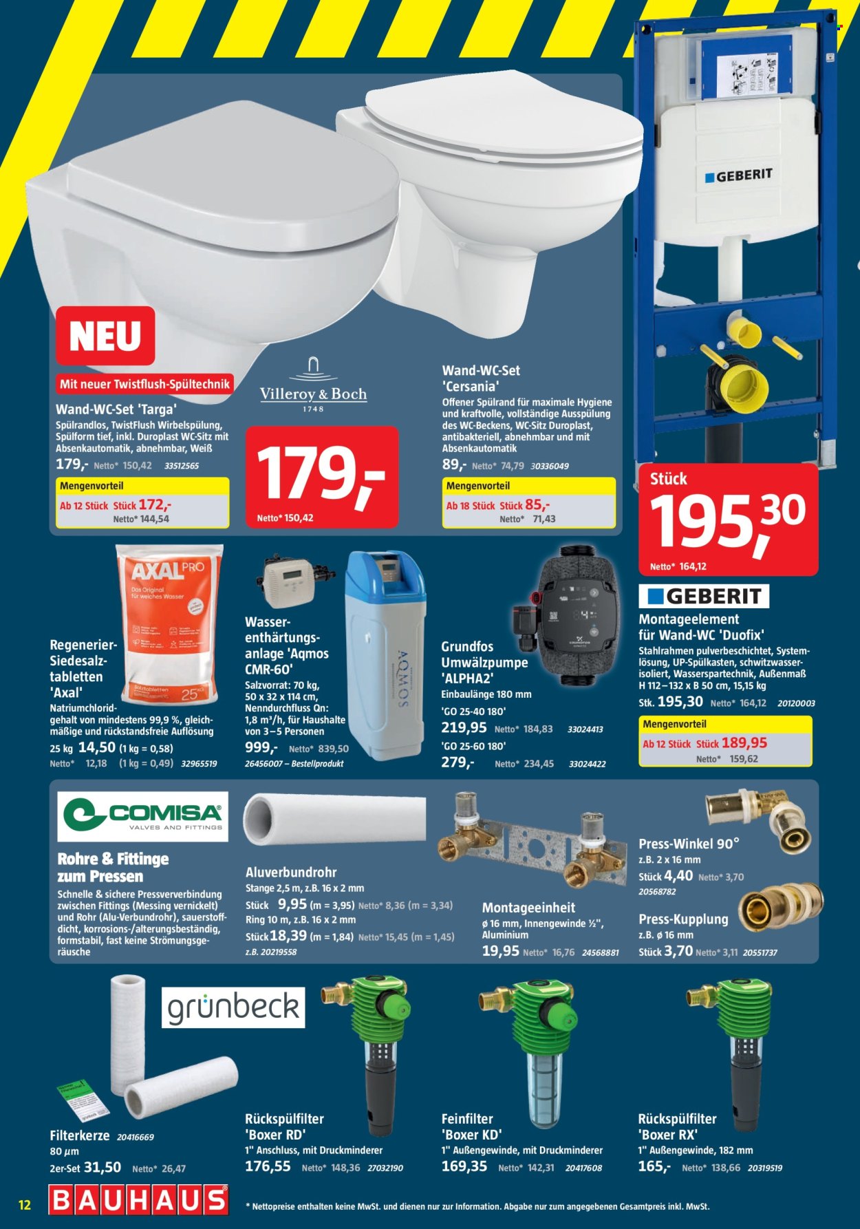 Bauhaus Prospekte  - 12.09.2026 - 26.09.2026. Seite 12