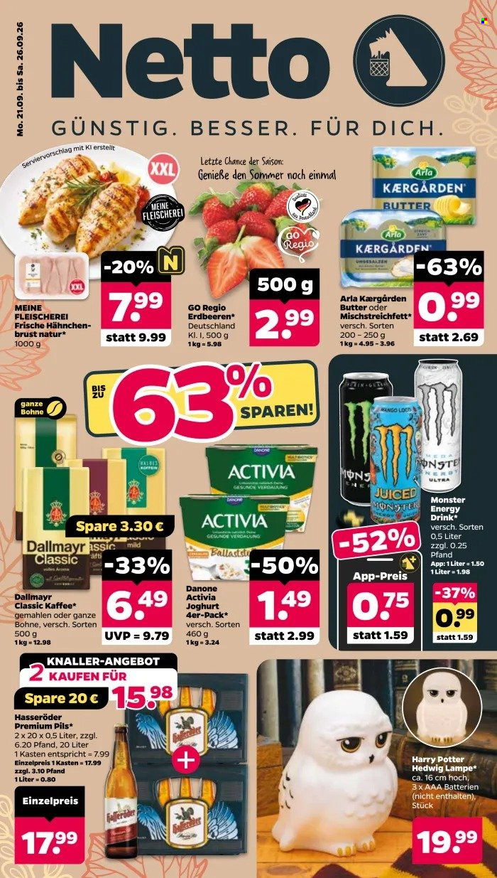 Netto Prospekte  - 21.09.2026 - 26.09.2026. Seite 1