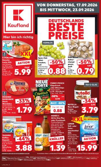 Prospekte Kaufland - 17.09.2026 - 23.09.2026.