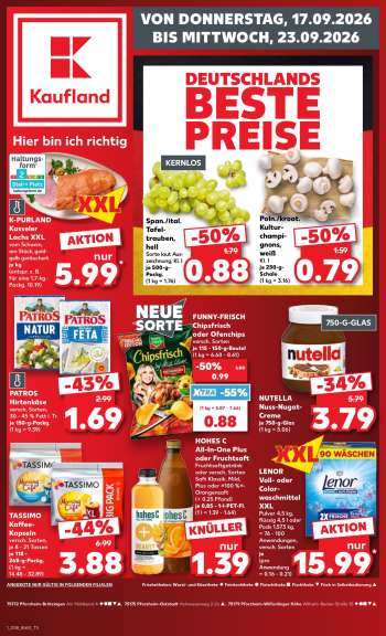 Prospekte Kaufland - 17.09.2026 - 23.09.2026.