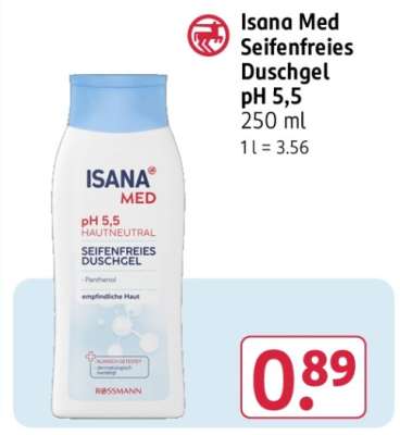 Isana Med Seifenfreies Duschgel pH 5,5