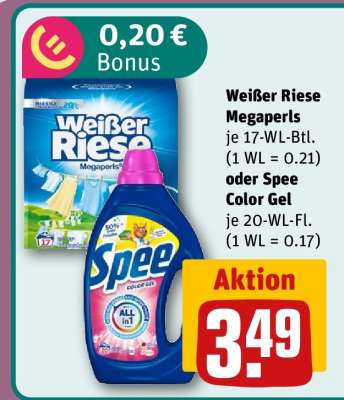 Weißer Riese Megaperls oder Spee Color Gel