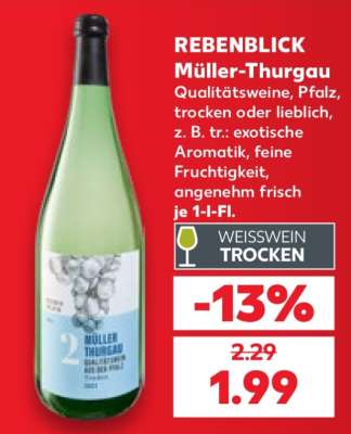 REBENBLICK Müller-Thurgau
