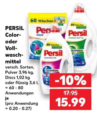 PERSIL Color- oder Vollwaschmittel