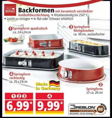 Springform quadratisch