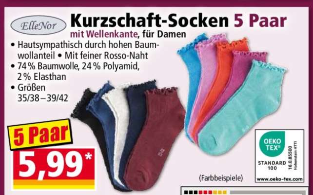 Kurzschaft-Socken 5 Paar