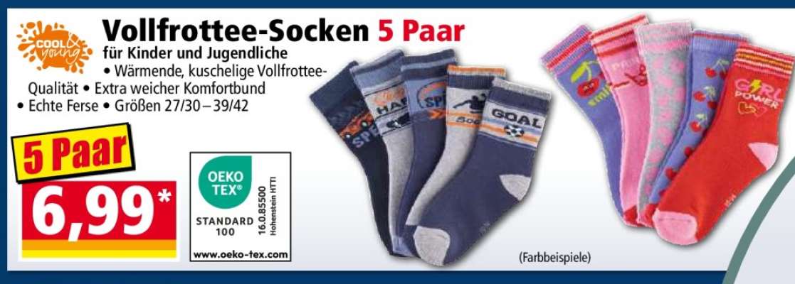 Vollfrottee Socken 5 Paar