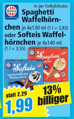 Spaghetti Waffelhörnchen oder Softeis Waffelhörnchen