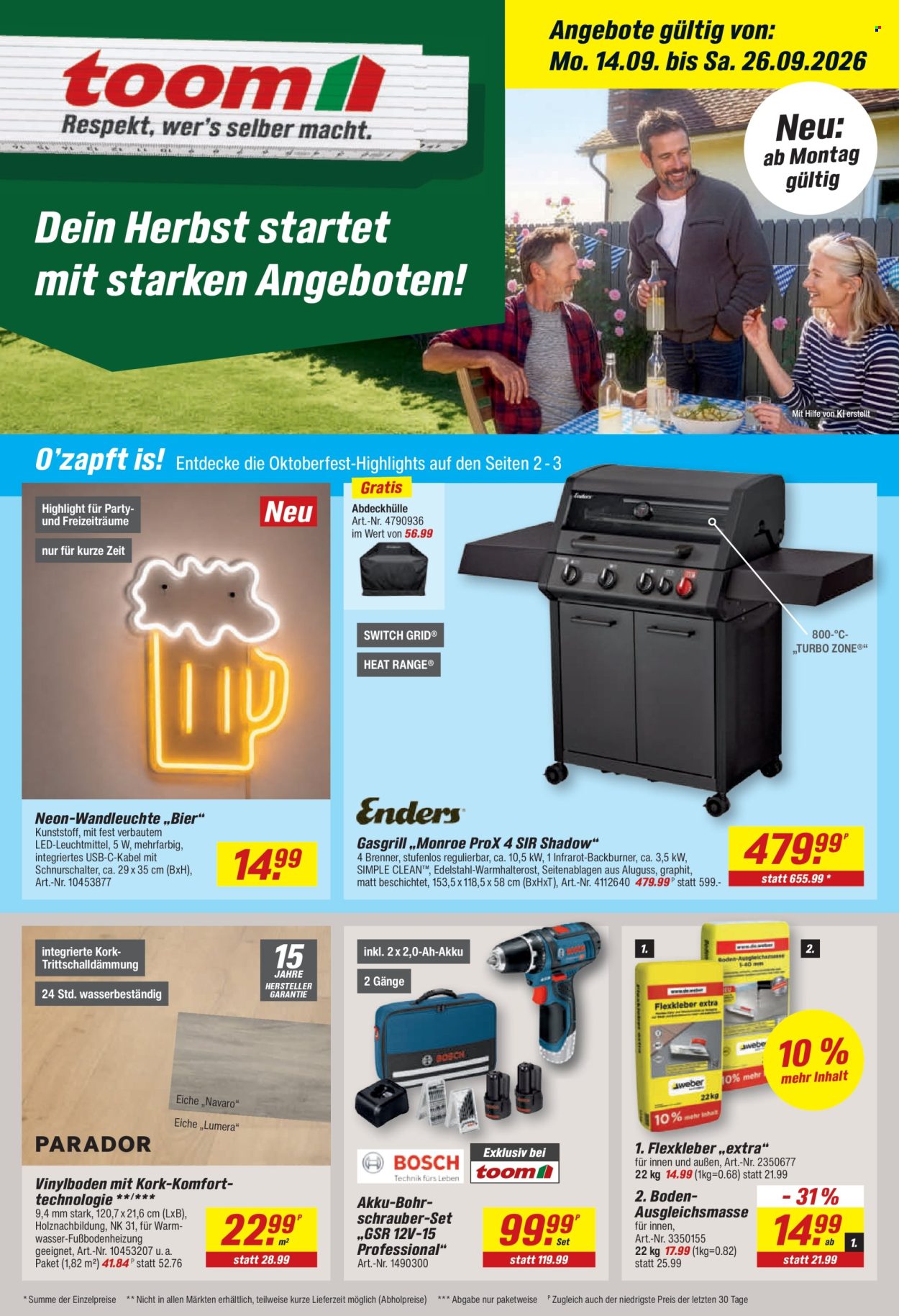 toom Baumarkt Prospekte  - 14.09.2026 - 26.09.2026. Seite 5