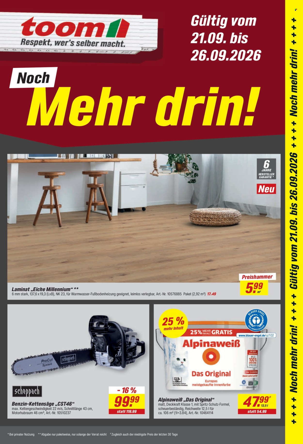 toom Baumarkt Prospekte  - 14.09.2026 - 26.09.2026. Seite 31