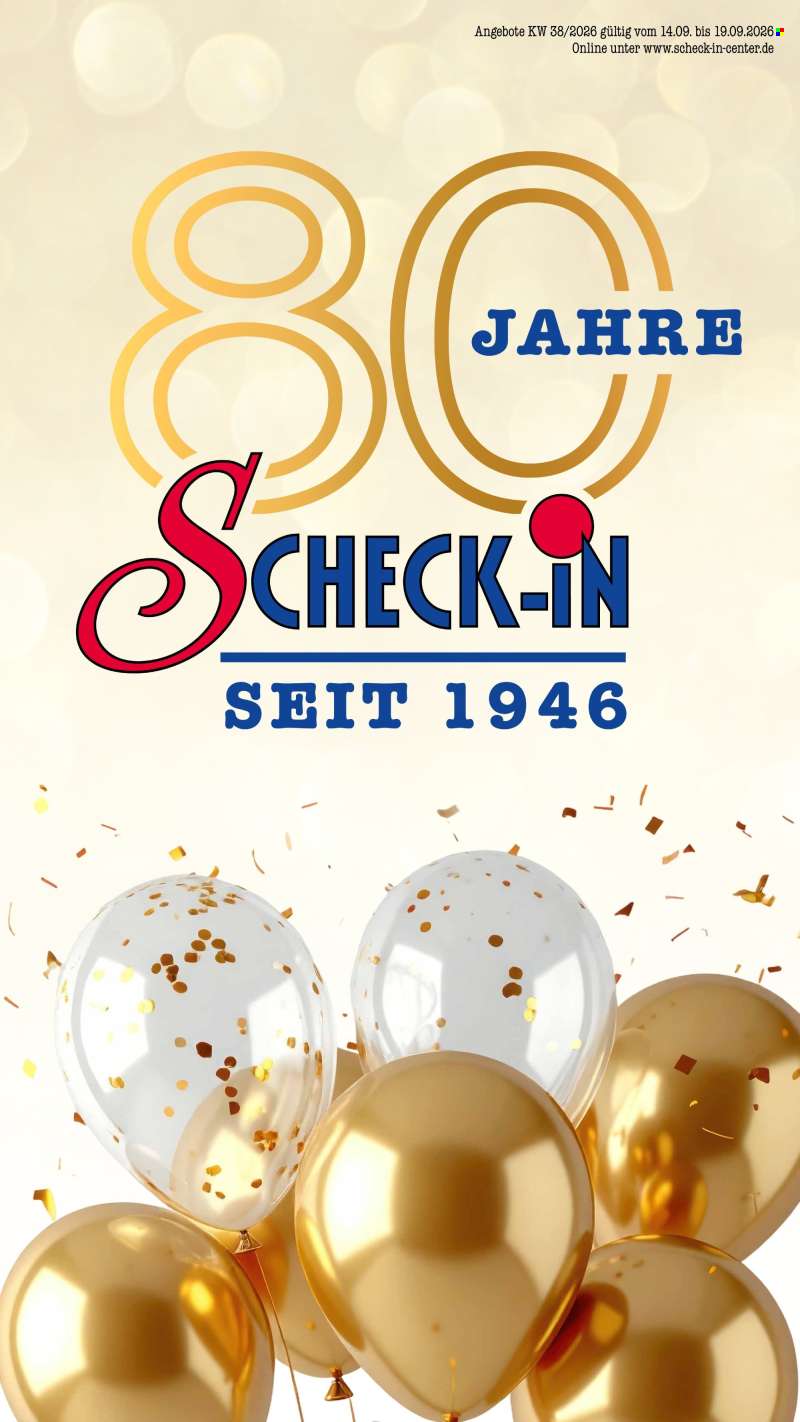 Prospekte Scheck-in - 14.09.2026 - 19.09.2026.
