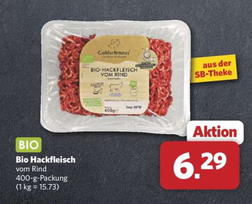 BIO Hackfleisch vom Rind