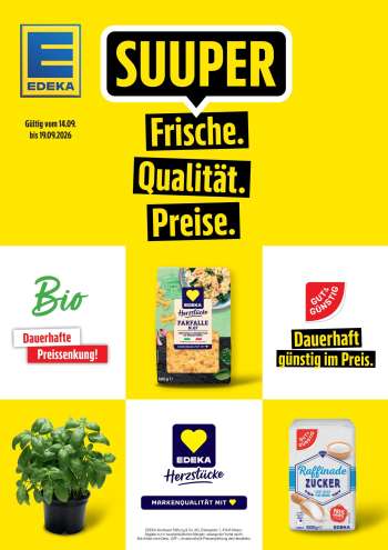 Prospekte Edeka - 14.09.2026 - 19.09.2026.