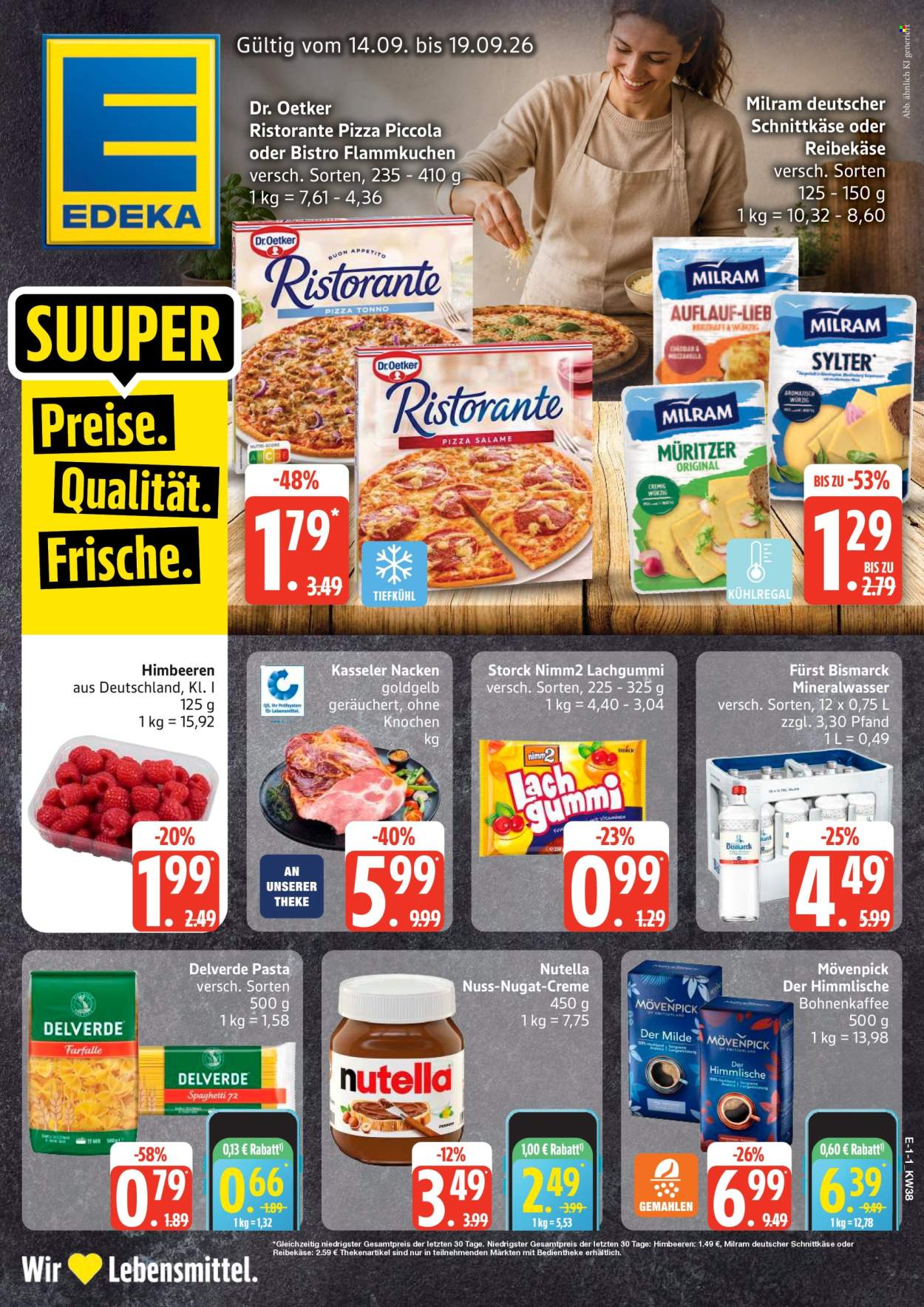 Edeka Prospekte  - 14.09.2026 - 19.09.2026. Seite 1