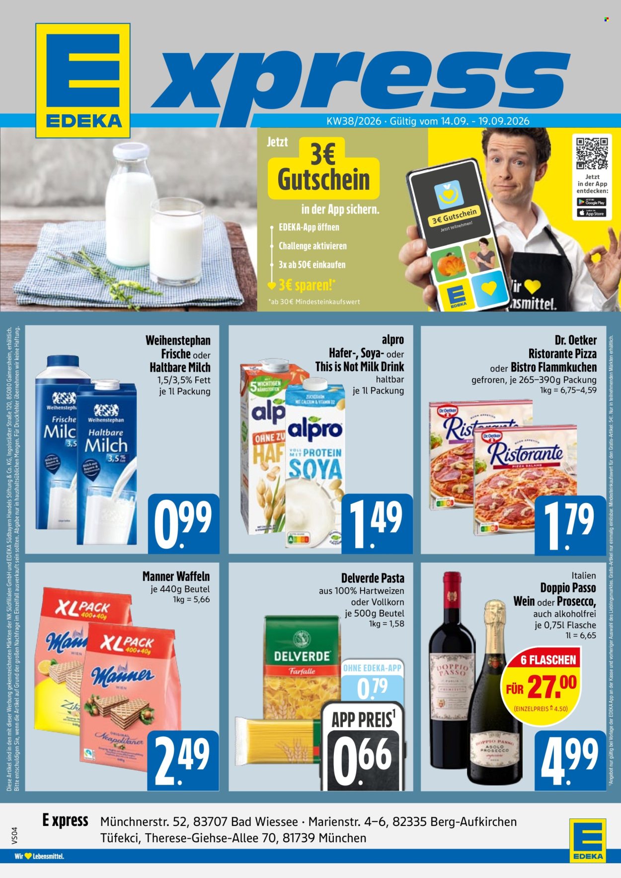 Edeka Prospekte  - 14.09.2026 - 19.09.2026. Seite 1