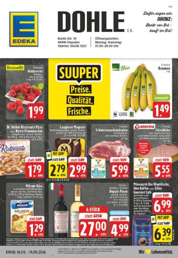 Prospekte Edeka - 14.09.2026 - 19.09.2026.