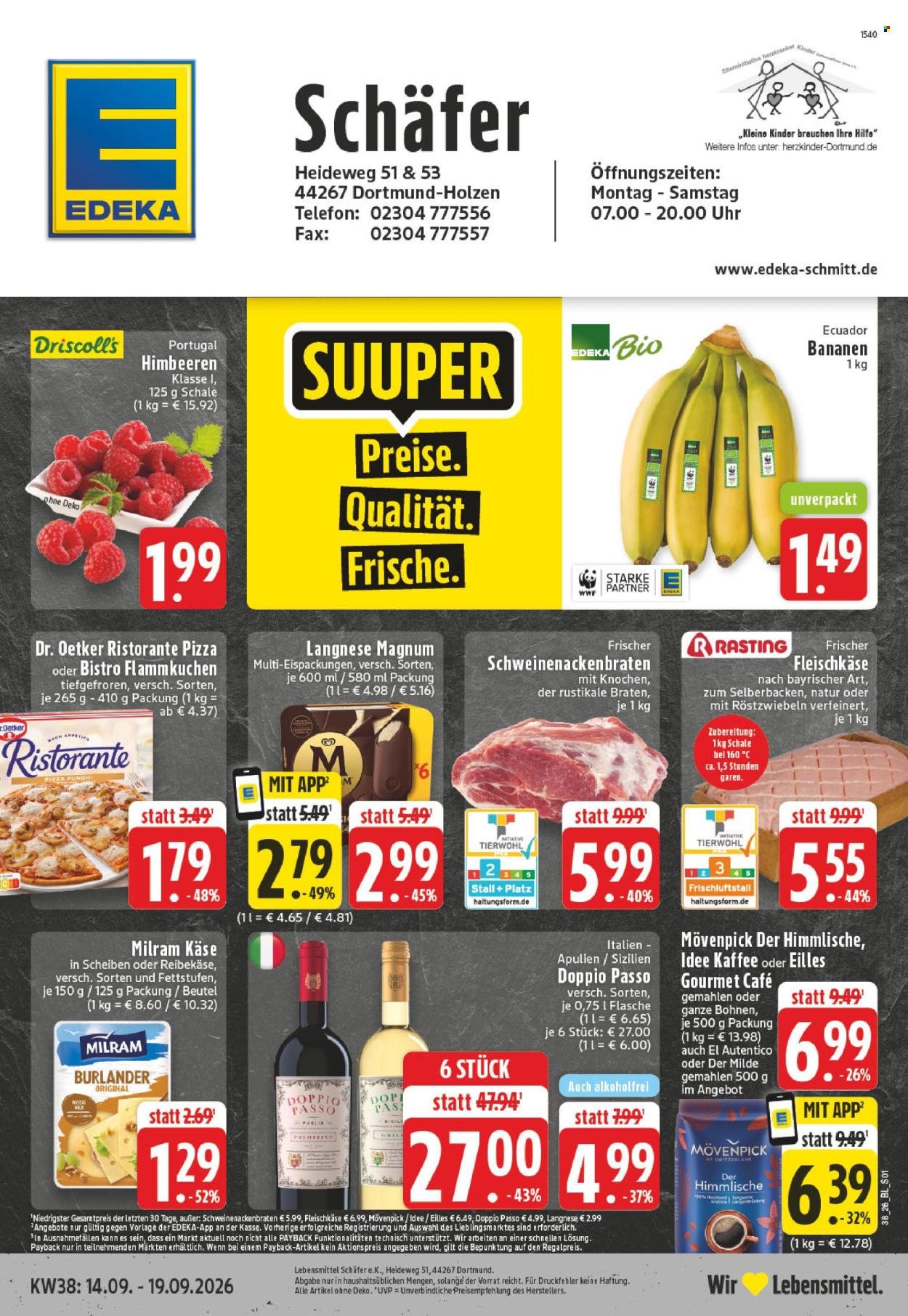 Edeka Prospekte  - 14.09.2026 - 19.09.2026. Seite 1