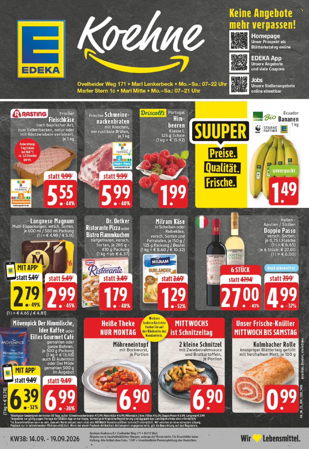 Edeka Prospekte  - 14.09.2026 - 19.09.2026. Seite 1