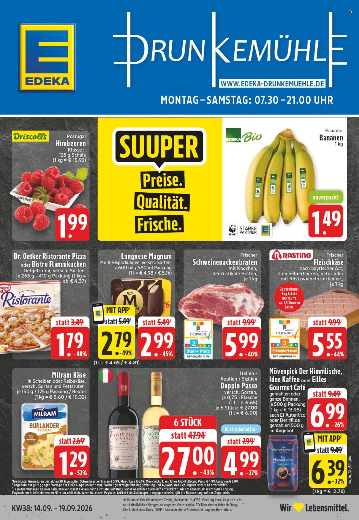 Edeka Prospekte  - 14.09.2026 - 19.09.2026. Seite 1
