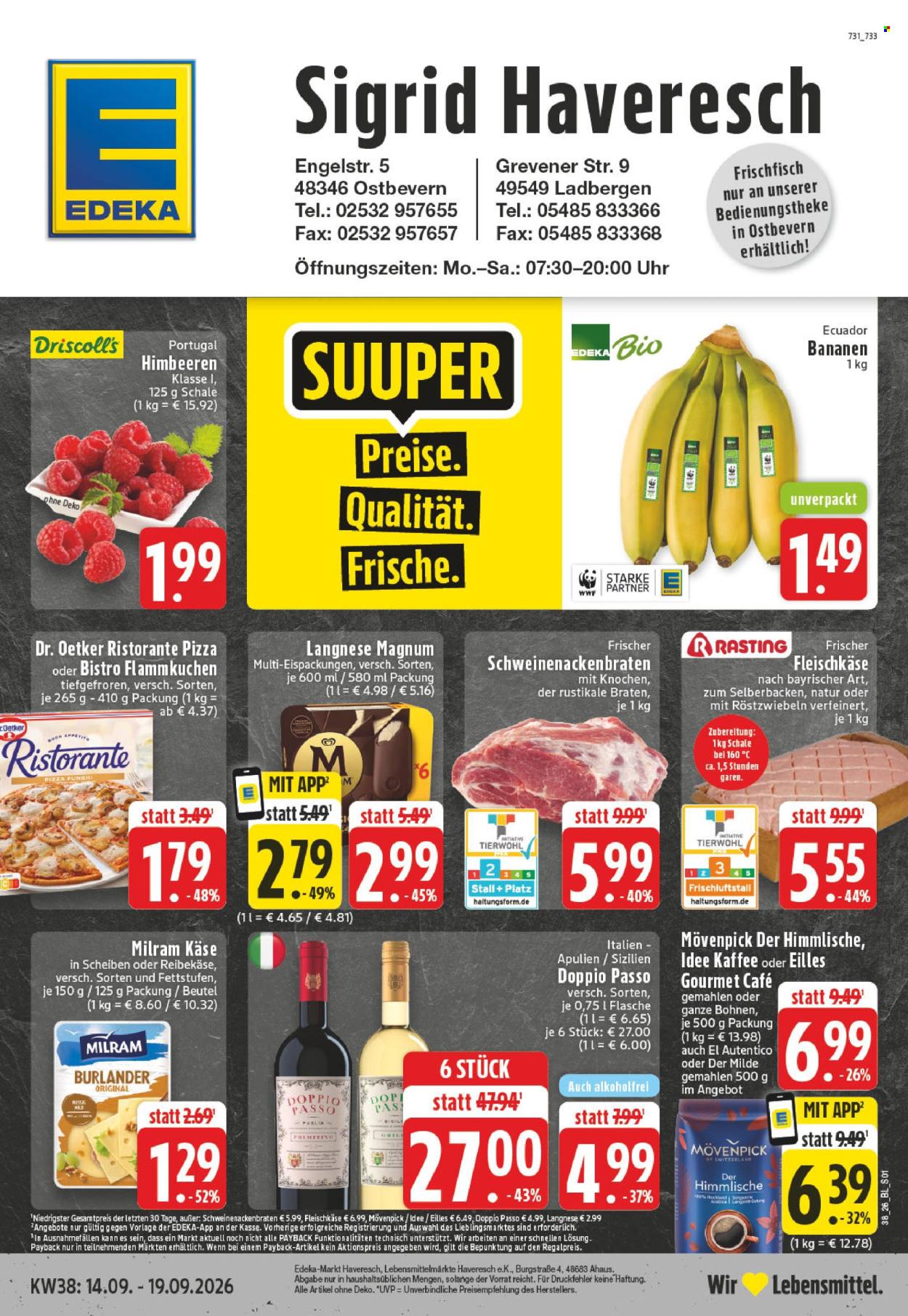 Edeka Prospekte  - 14.09.2026 - 19.09.2026. Seite 1