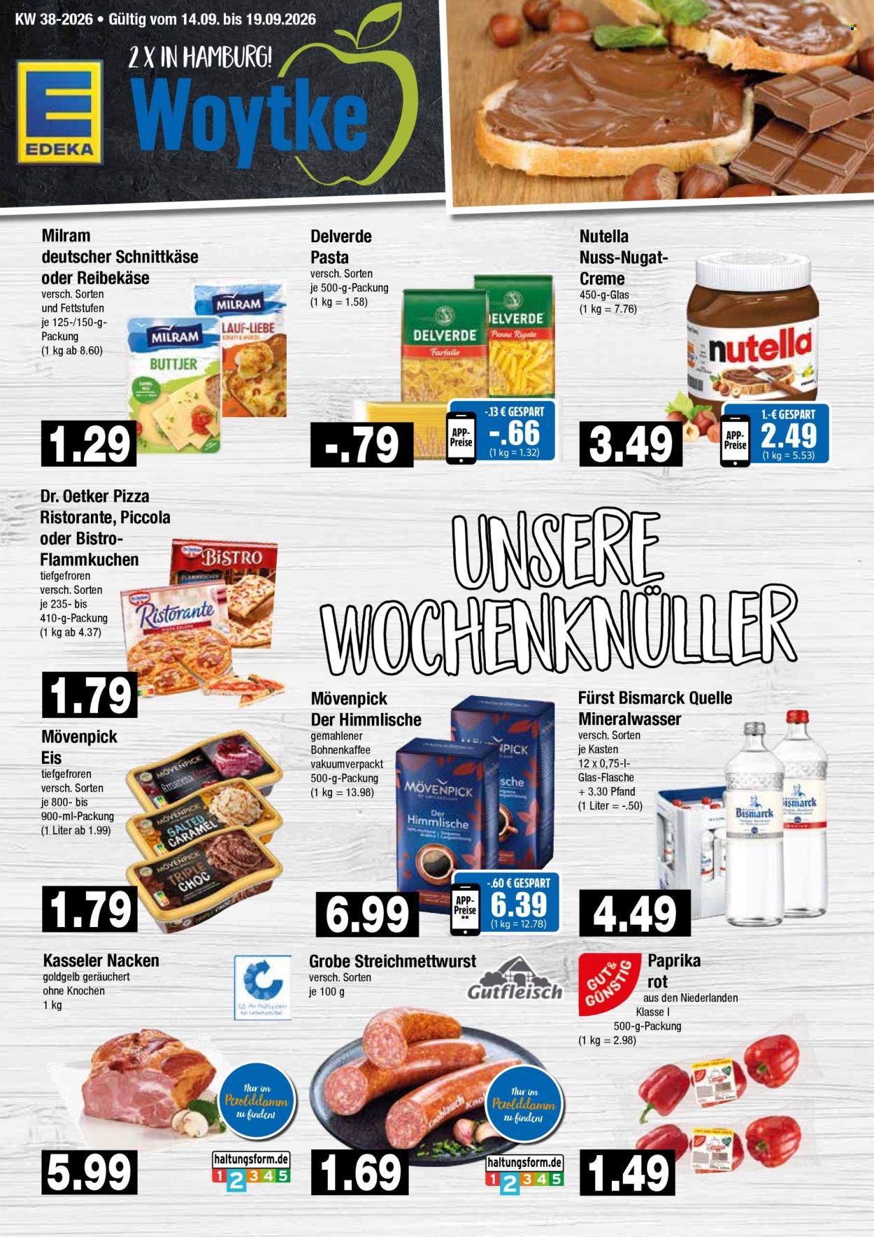 Edeka Prospekte  - 14.09.2026 - 19.09.2026. Seite 1