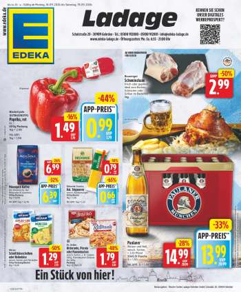 Prospekte Edeka - 14.09.2026 - 19.09.2026.