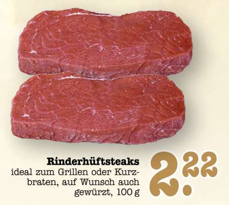 Rinderhüftsteaks