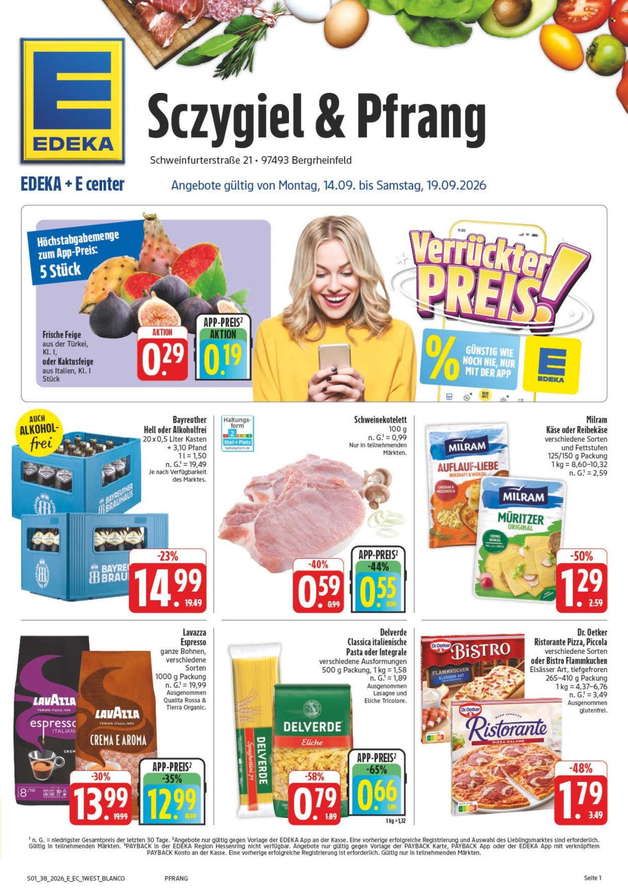 Edeka Prospekte  - 14.09.2026 - 19.09.2026. Seite 1