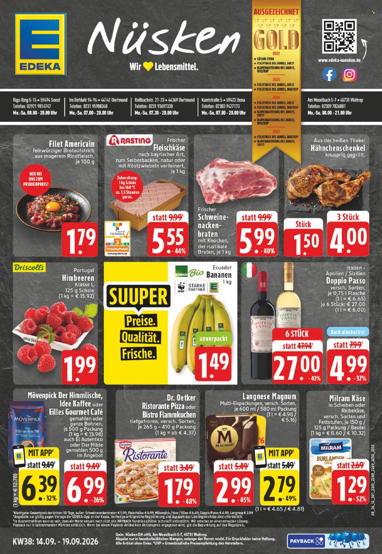 Edeka Prospekte  - 14.09.2026 - 19.09.2026. Seite 1
