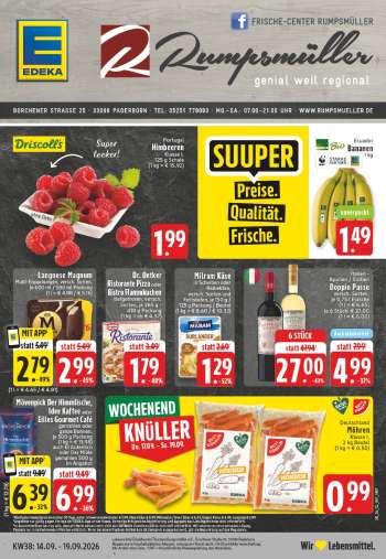 Prospekte Edeka - 14.09.2026 - 19.09.2026.